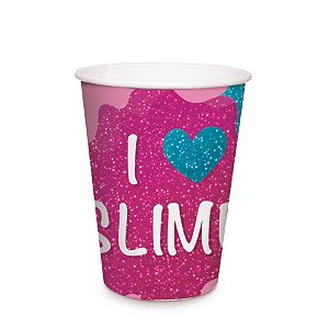 Festa Slime - Copo Papel Slime 240 ml - 8 Un