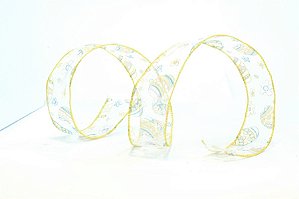 Fita Trend Decorativa Amarelo 38mm