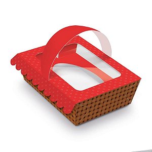 Caixa Practice para Um Meio Ovo Alça Picnic 250g - Pacote com 6 Un