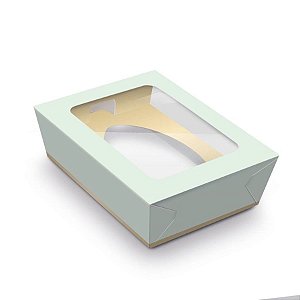 Caixa Practice para Um Meio Ovo Verde e Ouro 250g - Pacote com 6 Un