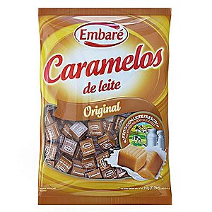Balas de Caramelo Leite 660g - Embaré