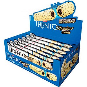 Chocolate com Wafer Trento Massimo Branco com Cookies Peccin 32g - 16 Un