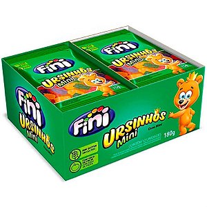 Pacote Bala de Gelatina Ursinhos Fini 15g - 12 Un