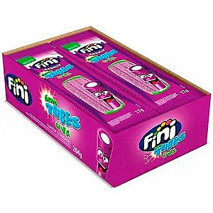 Pacote Bala de Gelatina Tubes Uva Cítrica Fini 17g - 12 Un