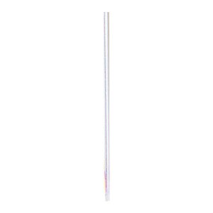 Canudo De Papel Nacarado Branco 20Cm Pt - 20 Unidades