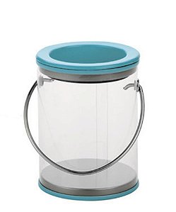 Pote com Tampa Azul, Tamanho 5 Cm X 7 Cm - 6 Un