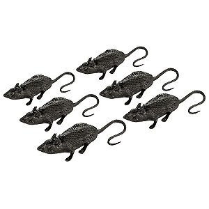 Ratinho C/ 6 Un - Tam. Aprox. 6Cm - 6 Un