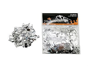 Confetes 40G Quadrado Prata