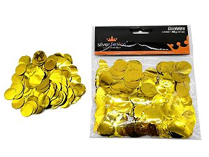 Confetes 40G Redondo Dourado