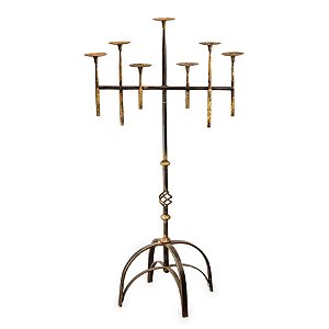 Castiçal de Metal para 7 Velas 67x45x126