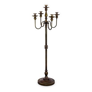 Candelabro de Metal para 5 Velas 44x44x122