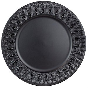 Souplast Plástico Decorado Mate Preto 36x36x2