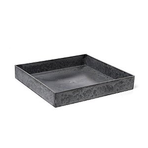 Base Plástica Quadrada Chumbo - M 23x23x4