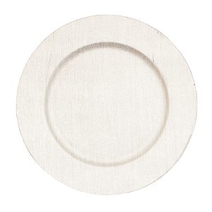 Sousplat Liso Simples Prata - 1 Un