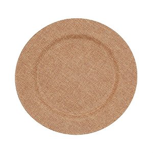 Sousplat Liso Cor Creme - 1 Un