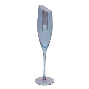 Taça Flúte Diagonal Azul Intenso 250ml - 2 Un
