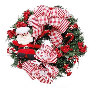 Guirlanda Chef Vermelho e Branco 40cm (Arranjos e Guirlandas)