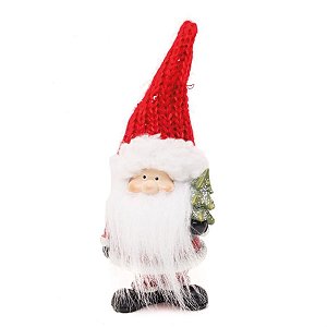 Kringle com Gorro de Crochê Vermelho e Branco P - 1 Un