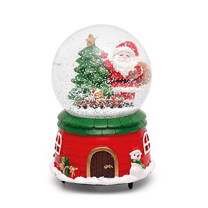 Globo Papai Noel e Pinheiro Vermelho e Verde G (Globinhos de Água)
