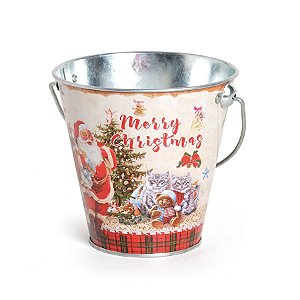 Lata com Alça Papai Noel Colorido