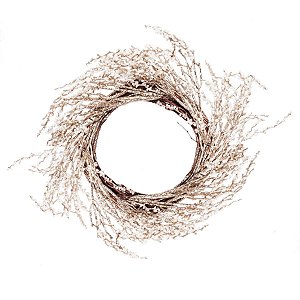 Guirlanda Perola Nude / Branco 50cm