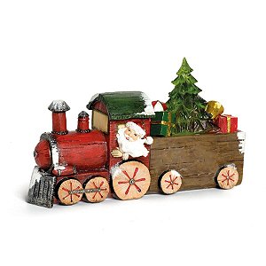 Trêm com Led com Noel e Pinheiro Colorido