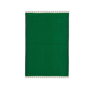 Jogo Americano Pompom Verde e Branco 35X50cm (Homemade)