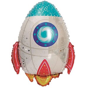Balão Metalizado Foguete 25"X21"
