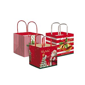 Sacola Para Panetone Sortido G 18,9x15,3x20cm - 10 Un