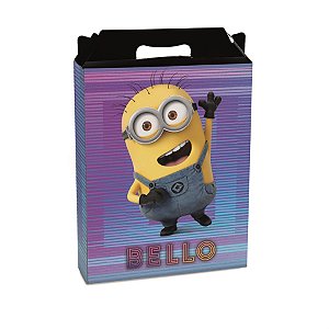 Caixa Maleta Retângular Vertical Minions Bello P 15X6X18 - 1 Un