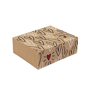 Cesta na Caixa Feita com Amor 27x19,5x9 - 1 Un
