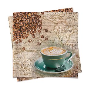 Guardanapo Cafe 32,5x32,5 com 20 Folhas