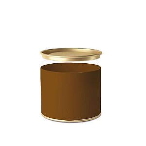 Lata para Bombons Ombre Marrom 11x9,1cm - 1 Un