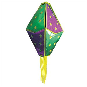 Decoração para Festa Junina Balão 3D em EVA e TNT Metalizado - 1 Un