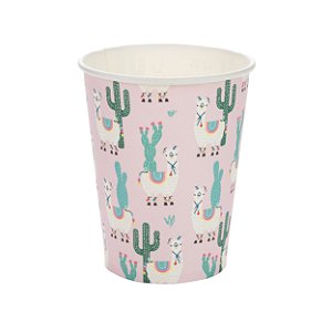 Copo de Papel 270ml Lhama E Cacto - 10 Un