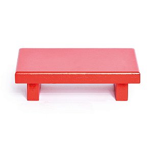 Mini Bandeja Retangular Vermelho 16x10x4 - 1 Un
