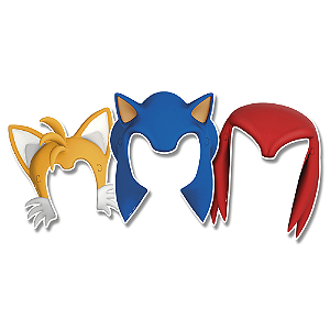 Acessório de Papel Festa Sonic - 6 Un