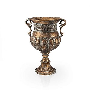Vaso  Gomos Metal Alto Gold 36x29x52