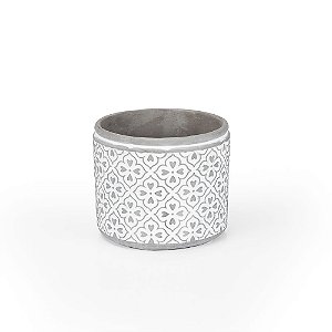 Vaso Cimento Desenho Copas 17X17X14