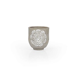 Vaso Cimento Rendado - P 12X12X13
