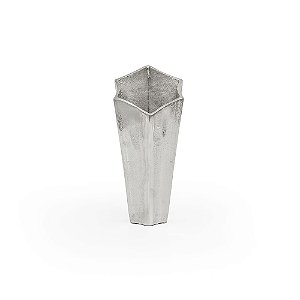 Vaso Metal Geiser Silver - P 14X13X31