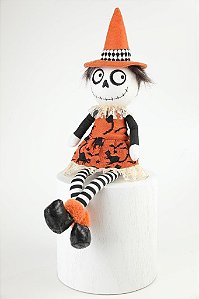 Esqueleto Decorativo - Vestido Laranja