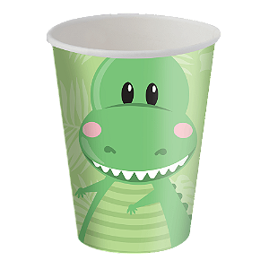 Copo Papel 200ml Festa Dino Baby - 8 Un