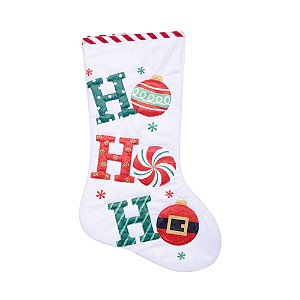 Bota Hohoho Branco e Vermelho 52,5cm