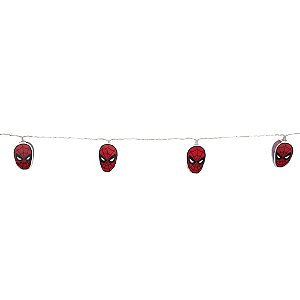 Pisca Pisca 10 Leds Homem Aranha Cordão Incolor 1,65cm 2 AA