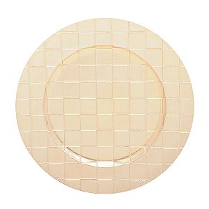 Sousplat Quadriculado Ouro