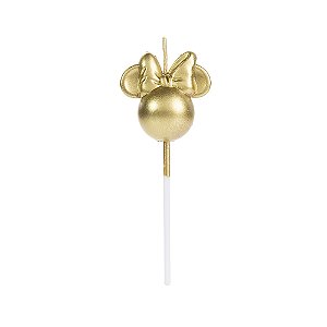 Vela Minnie 360 Dourada