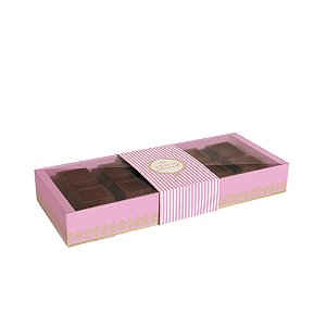 Caixa Tablete Produto Artesanal Candy Petúnia Colorido 27,4x11x3,8cm - 10 Un