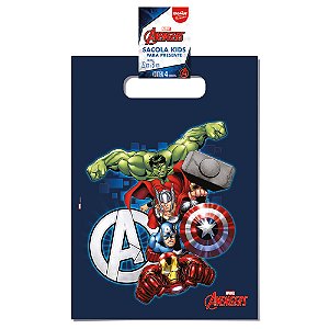 Sacola Kids Avengers Colorido 22x31cm  - 40 Un