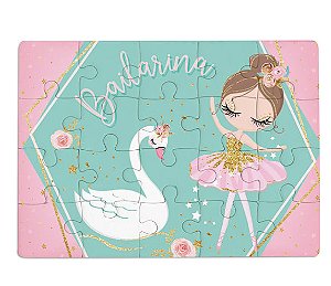 Lembrancinha Licenciada - Jogo Quebra-cabeça Bailarina - 1 Un